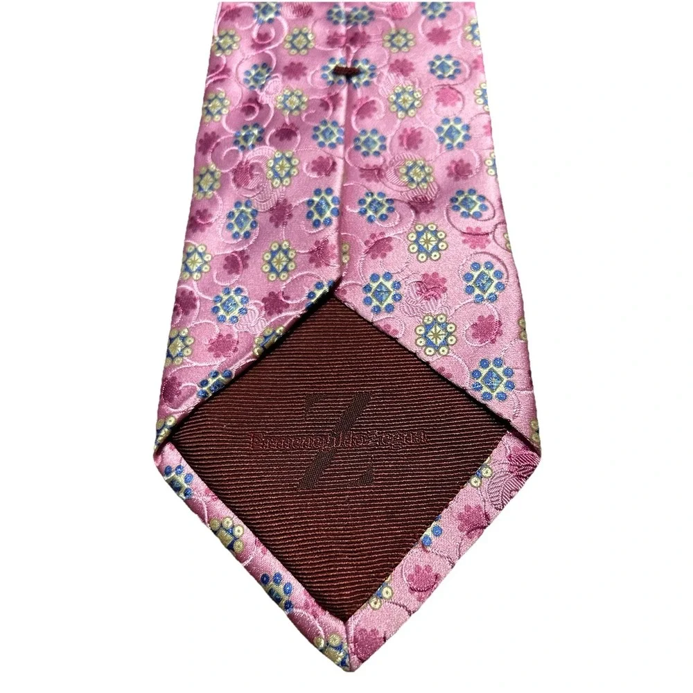 Ermenegildo Zegna Silk Tie In Pink Luxury‎ Neckwear